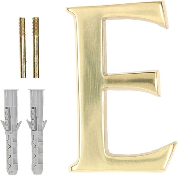 Scrisoare pentru ușa casei elevație "e" 10cm alamă