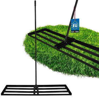 Nivelator manual pentru sol iarbă gazon teren grădină din oțel 120x30 cm