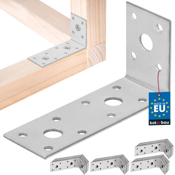 Colțar dulgheresc inoxidabil galvanizat 100x50x35 mm set de 50 buc.
