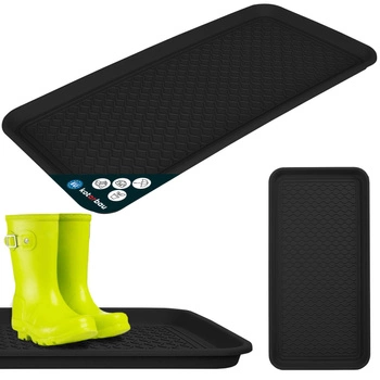 Tăviță de scurgere pentru încălțăminte din plastic 38x76 cm - Culoare negru