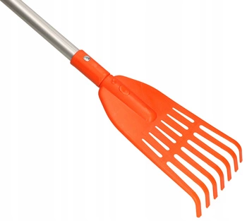 Greblă cu 7 dinți pentru frunze de grădină + arbore