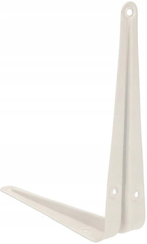 Suport pentru rafturi 17,5x15 alb