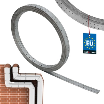 Bandă de montaj din oțel galvanizat perforată 40 x 2 mm 25 m