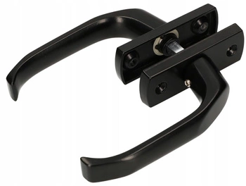 Mânere ușă 125, uși, porți, 2 bucăți - Culoare neagră