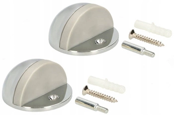 Amortizor înșurubat pentru ușă stoper 45 mm - 2 buc - Culoare crom