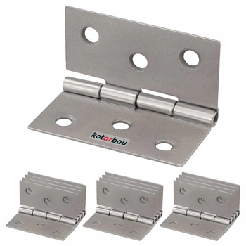 Balama aripă mobilier 40 mm nichel set de 12 buc.