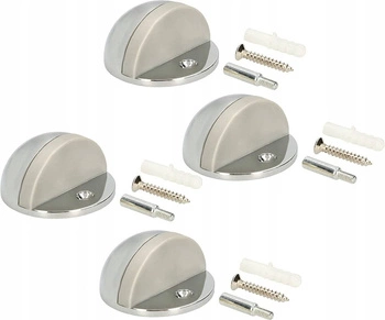Amortizor înșurubat pentru ușă stoper 45 mm - 4 buc - Culoare crom