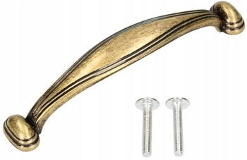 Mâner de mobilier retro patinat pentru sertare 96 mm