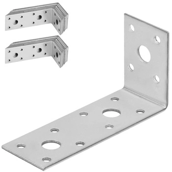 Colțar dulgheresc inoxidabil galvanizat 100x50x35 mm set de 25 buc.
