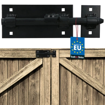 Sua universală pentru uși porți poartă din oțel neagră 150 mm