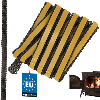 Bandă autoadezivă pentru etanșarea șemineului și sobei 12x3 mm 2,5 m