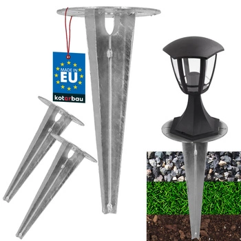 Bază pentru lumini de grădină înfiptă în pământ ancoră 150 mm set de 2 buc.