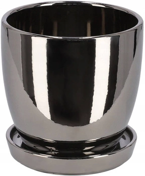 Ghiveci de flori din ceramică cu farfurie ⌀13