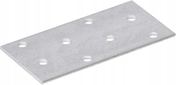 Conector plat placă perforată 76x40mm galvanizat