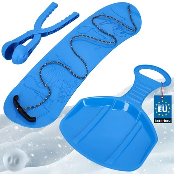 Set de joacă de iarnă snowboard măr dispozitiv pentru bulgări de zăpadă albastru