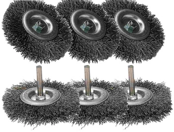 Perie cu roți de sârmă de 100 mm - 6 buc.