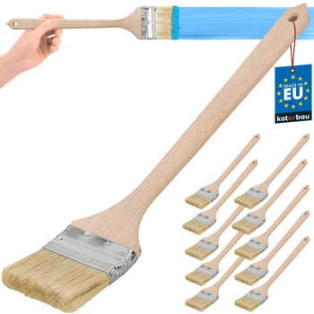 Perie radiator plată curbată mică îngustă 76 mm set de 10 buc.