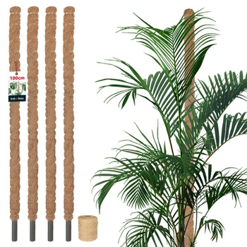 Țăruș pentru plante de nucă de cocos 100 cm x 25 mm set de 4 buc.
