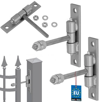 Balamale cu unsoare cu șurub argintii fi 12 mm set de 2 buc.