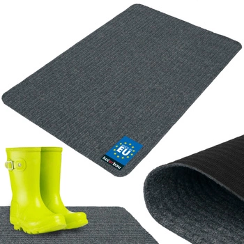 Ștergător de pantofi absorbant antiderapant covoraș covor cenușiu 100x66 cm