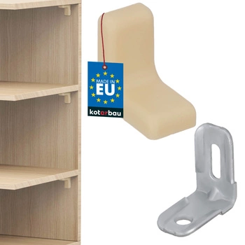 Suport unghiular pentru mobilă cu capac arțar