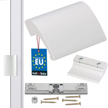 Zăvor balcoane mânere uși încuietoare paletă din aluminiu - Culoare argintie anodizată