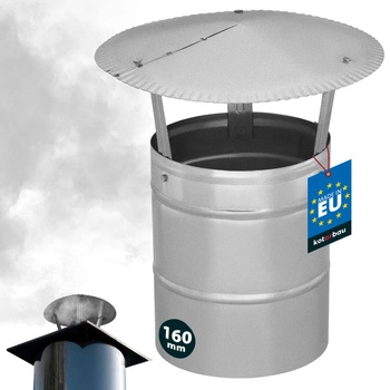 Copertină de fum pentru țeavă galvanizată ø160