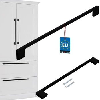 Bucătărie mobilier mâner clasic modern lung negru mat 320 mm