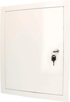 Ușă de inspecție din oțel chei albe 40x30 cm