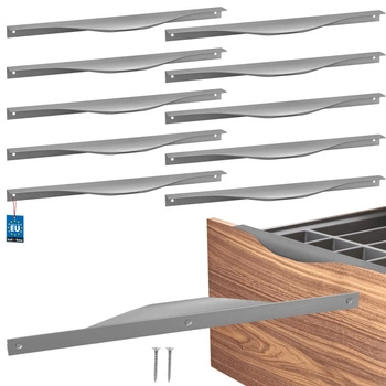 Mâner mobilier aluminiu argintiu 320/340 mm set de 10 buc.