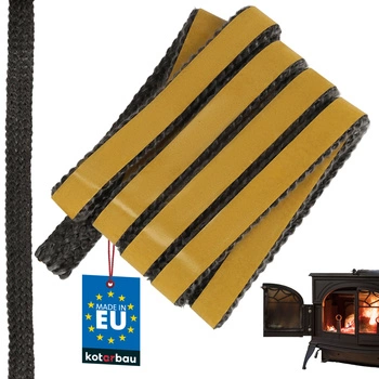 Bandă autoadezivă pentru etanșarea șemineului și sobei 18x4 mm 2,5 m