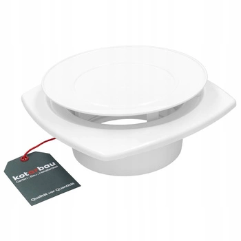 Ventilator de alimentare cu aer alb 125 plastic