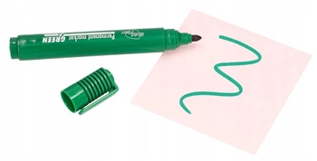 Marker permanent verde rezistent la apă rotund