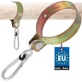 Clema cârlig leagăn carabinier fixare 120 mm - Culoare aurie