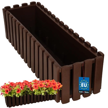 Ghiveci cutie pentru balcon balustradă rustic maro 600 mm