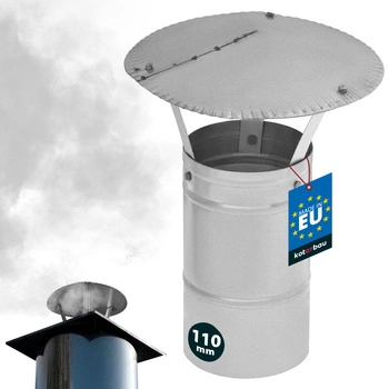 Copertină de fum pentru țeavă galvanizată ø110