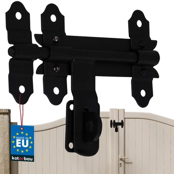 Bolț pentru poartă ușă de garaj portieră oțel negru 150 mm