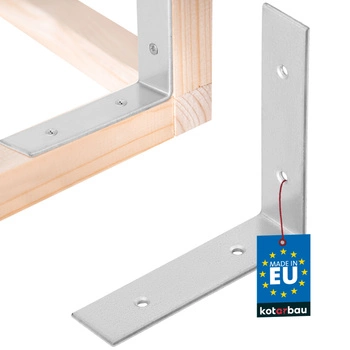 Colțar dulgheresc inoxidabil galvanizat 80x80x20 mm