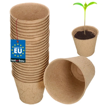 Ghivece de turbă 8 cm pentru răsaduri bio - 24 buc.