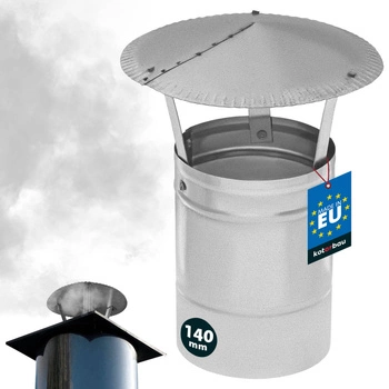 Copertină de fum pentru țeavă galvanizată ø140