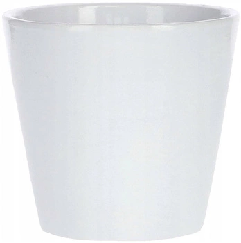 Ghiveci de flori din ceramică 13 cm alb