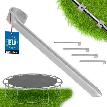 Ancoră pantof pentru trambuline galvanizată 430 mm set de 4 buc.