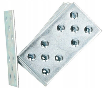 Legătură perforat flat coin link 76x40 mm 10 buc.