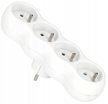 Splitter de putere 4 prize hoț împământare împământare