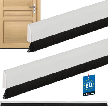 Bandă etanșare sub ușă albă 25 mm 1 m set de 2 buc.