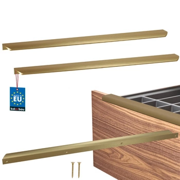 Mâner mobilier aluminiu auriu mat 480/500 mm set de 2 buc.