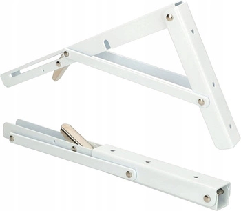 Suport raft pliabil 300 alb - 2 buc.