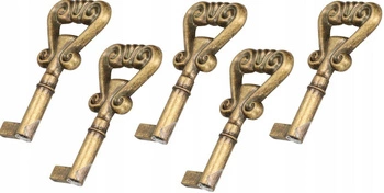 Cheie mobilier bar universală decorativă retro patină 54 mm set de 5 buc.