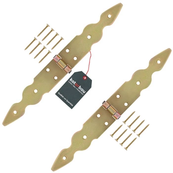 Hinge ornamental pentru feronerie feronerie 150x150x35 mm set 2 buc - Culoare aurie