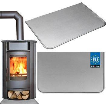 Foaie 450x330 mm sub șemineu șemineu de protecție gri